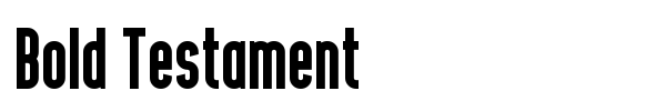 Bold Testament font preview